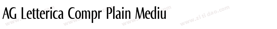 AG Letterica Compr Plain Medium字体转换